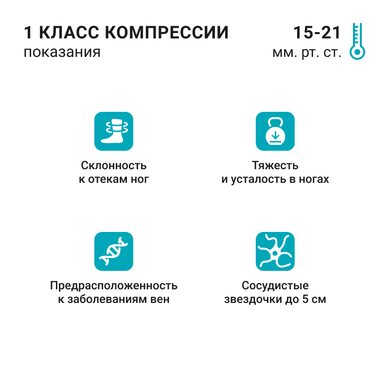 Компрессионные колготки 2С304 VENOTEKS, 2 класс купить в OrtoMir24